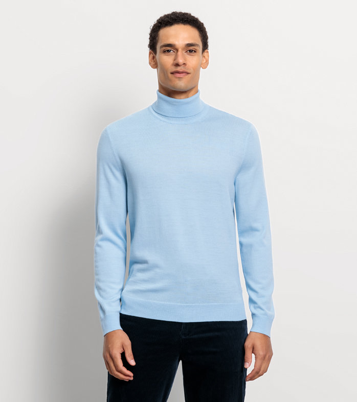 Casual Strick, Pullover, Hellblau