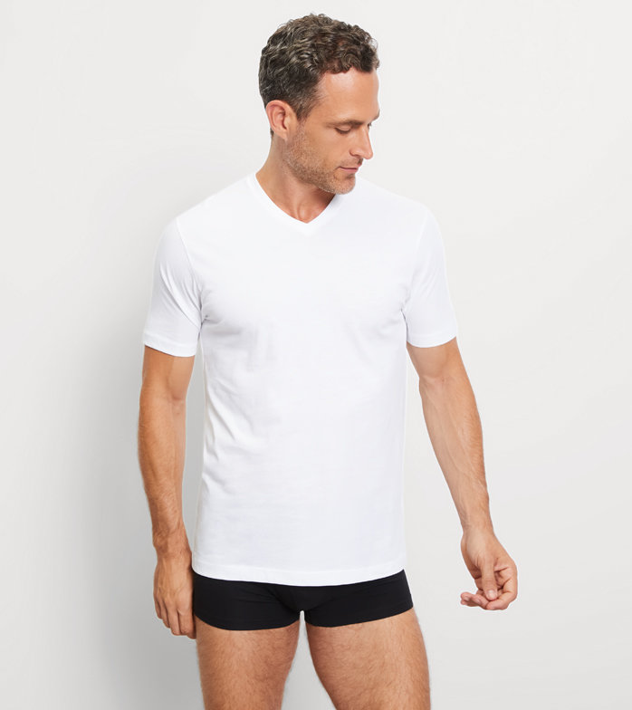 Undershirt, modern fit, White