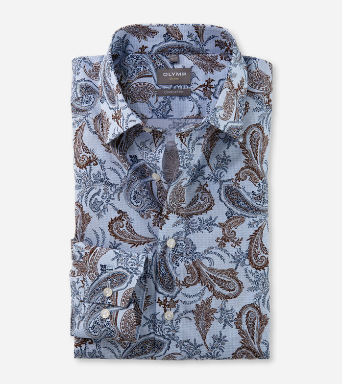 Luxor, Chemise d'affaires, comfort fit, New Kent, Bleu