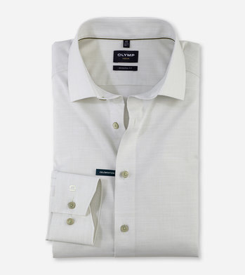 Mens Cotton Blend Full Sleeves White Shirt Luxor
