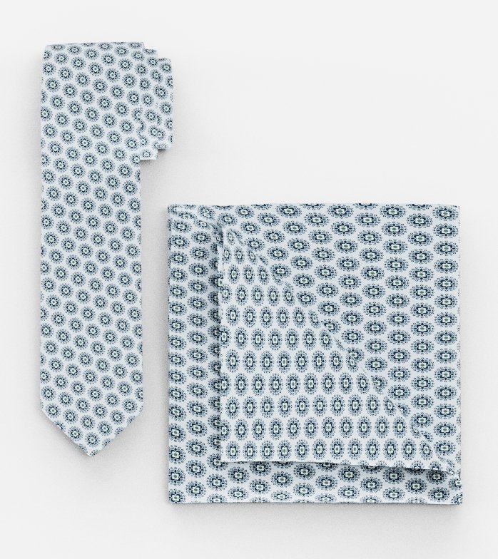 tie / pocket square set, N, Bleu