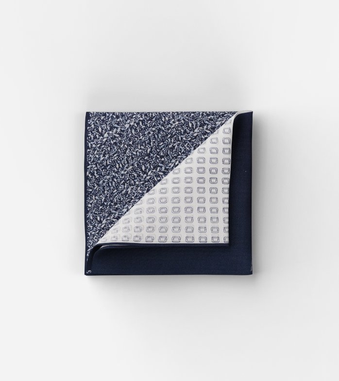 Pocket square, 33x33cm, Marine