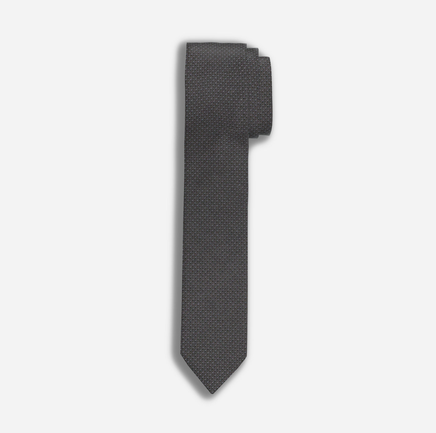 OLYMP Krawatte, slim Anthrazit 5 cm 1722006701 | super 