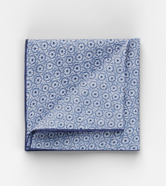 Pocket square, 28x28cm, Bleu