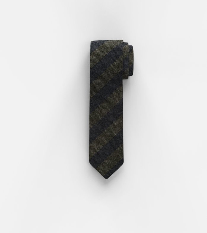 Tie, slim 6,5 cm, Olive