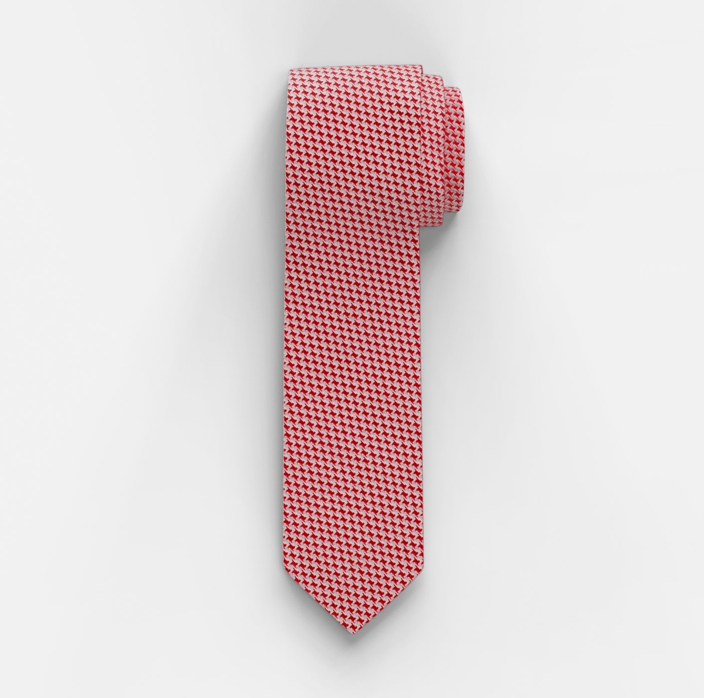 OLYMP Krawatte, slim 6,5 cm Rot - | 1736303501