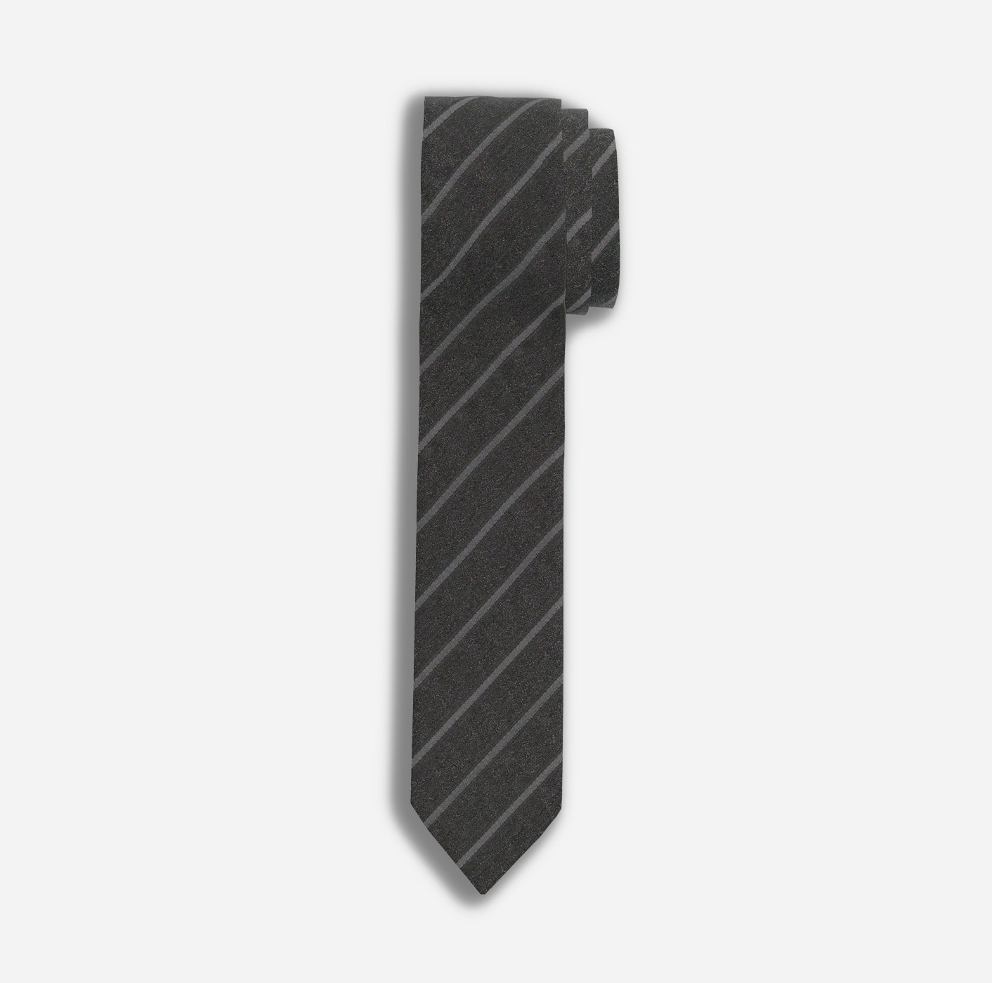1738006701 slim Krawatte, super cm Anthrazit | 5 OLYMP -