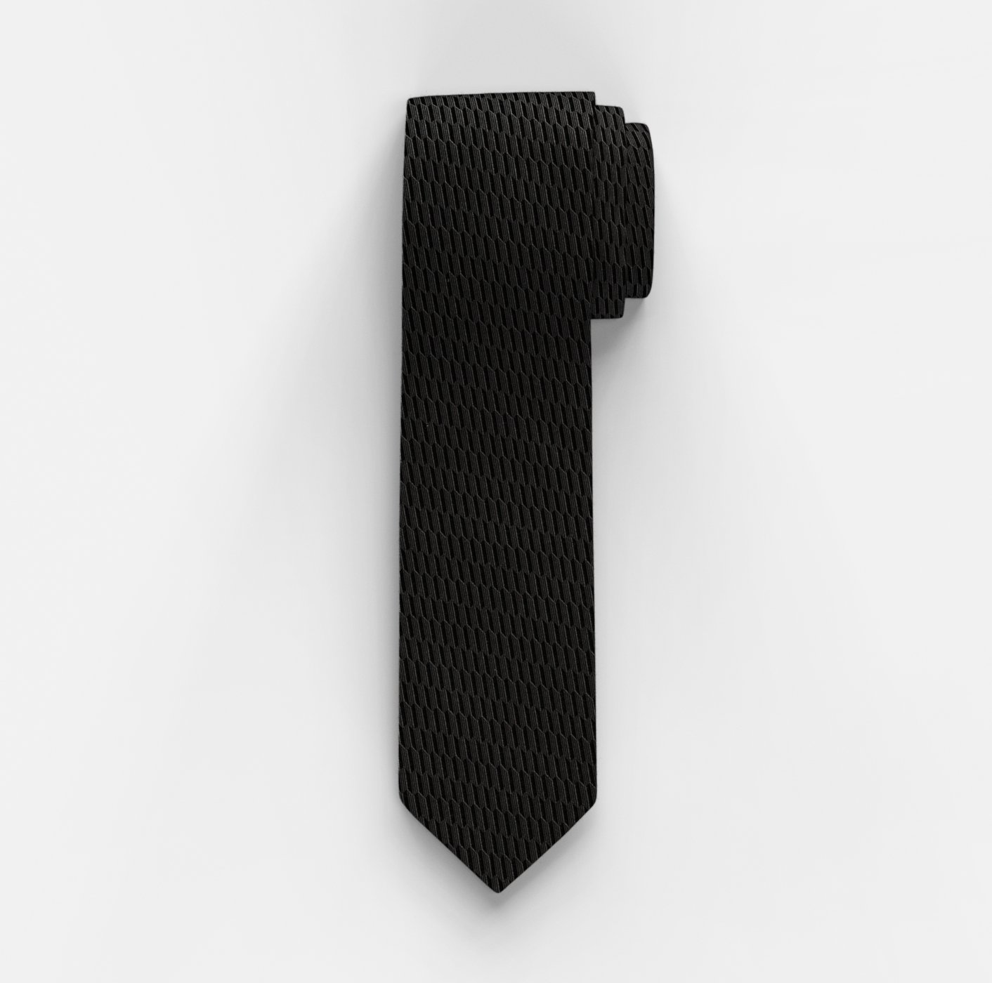 OLYMP Krawatte, slim | cm - 1759416801 Schwarz 6,5