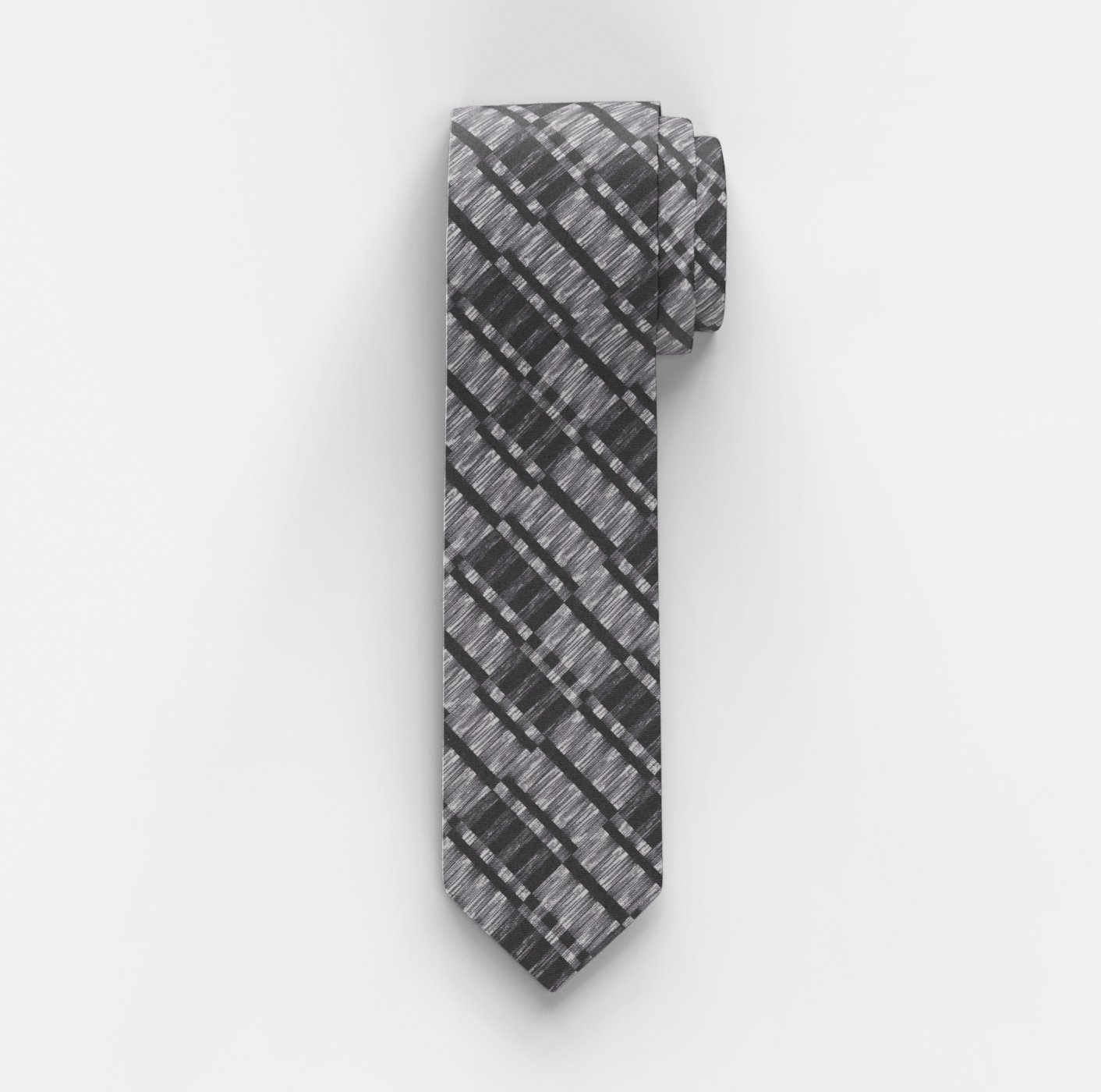OLYMP Krawatte, slim cm - 6,5 Schwarz | 1768406801
