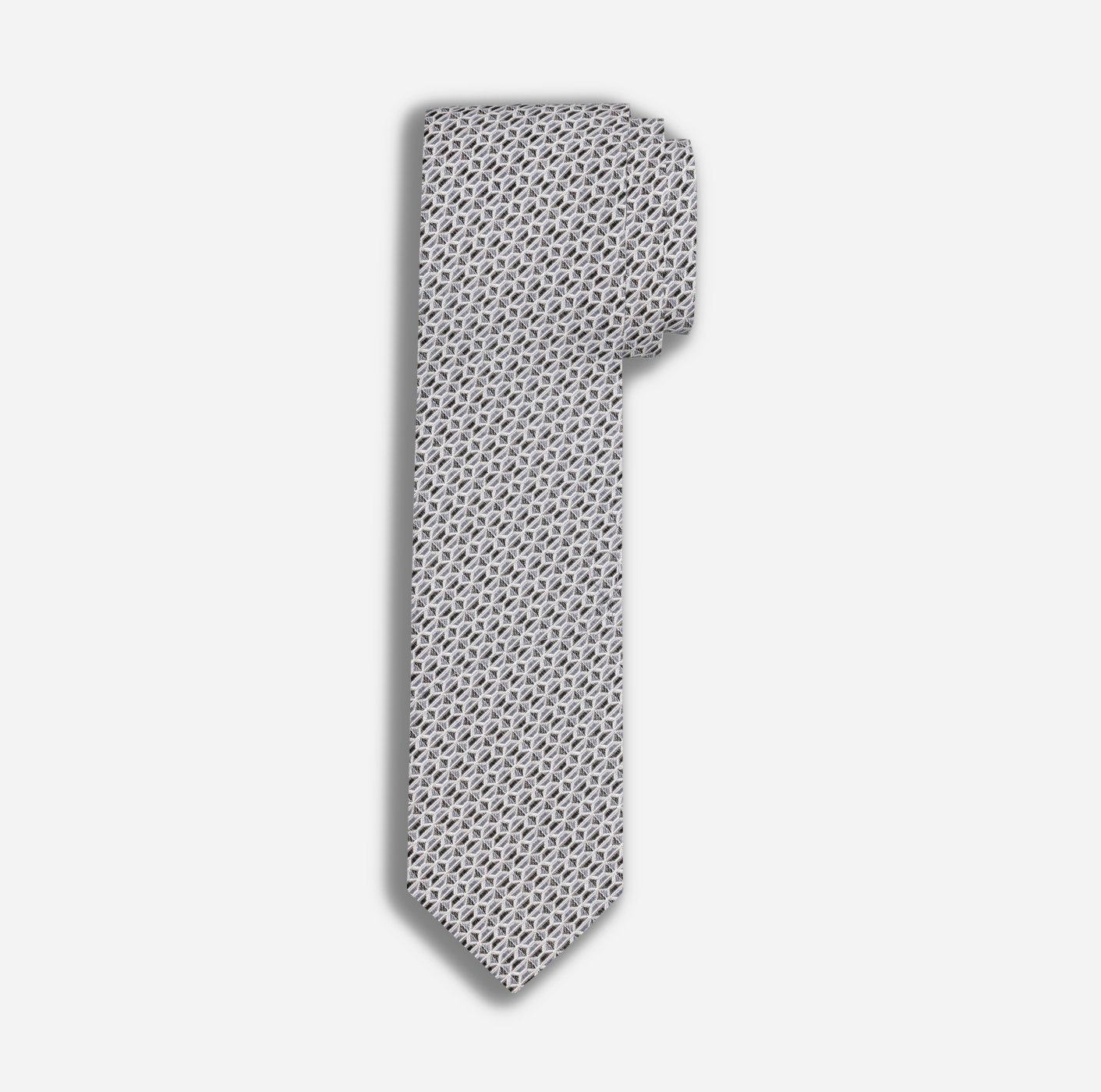 OLYMP Krawatte, slim | 1785206701 - cm 6,5 Anthrazit