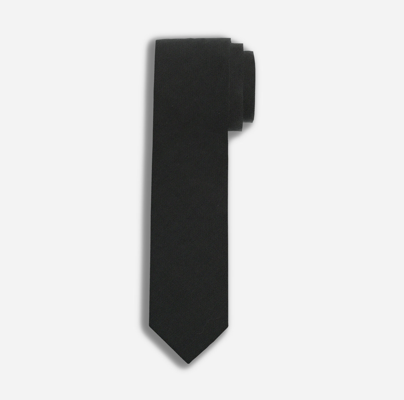 OLYMP Krawatte, slim Schwarz 6,5 1789006801 cm - 