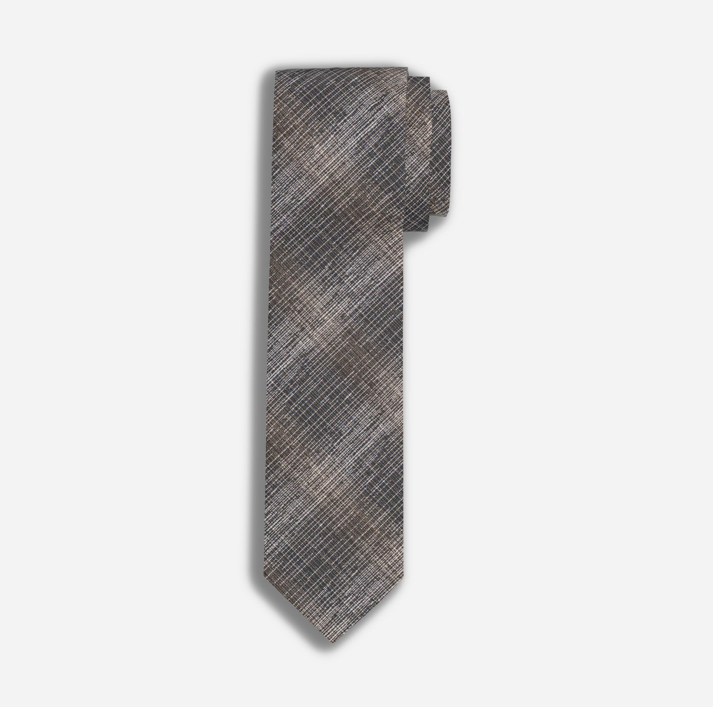 1790202801 OLYMP slim | 6,5 - cm Krawatte, Braun