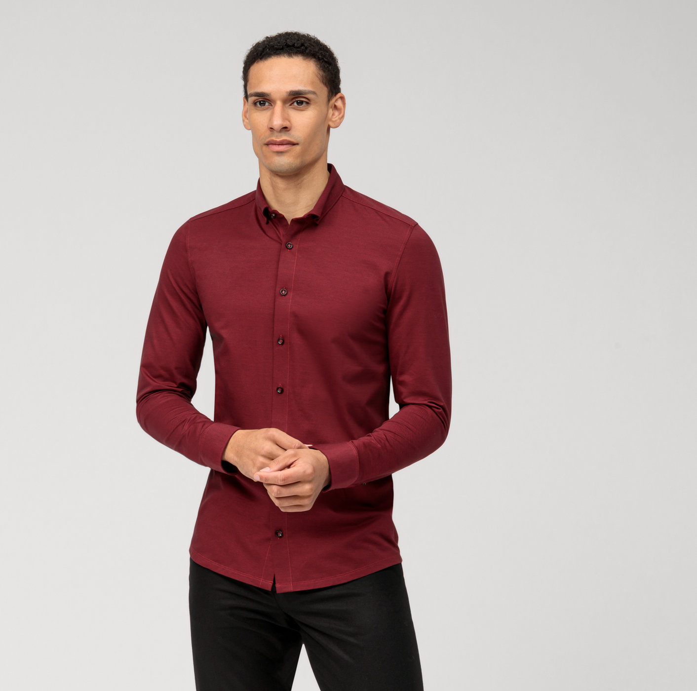 Businesshemd | OLYMP Level Five 20444435 | - Button-down fit, 24/Seven, body Rot