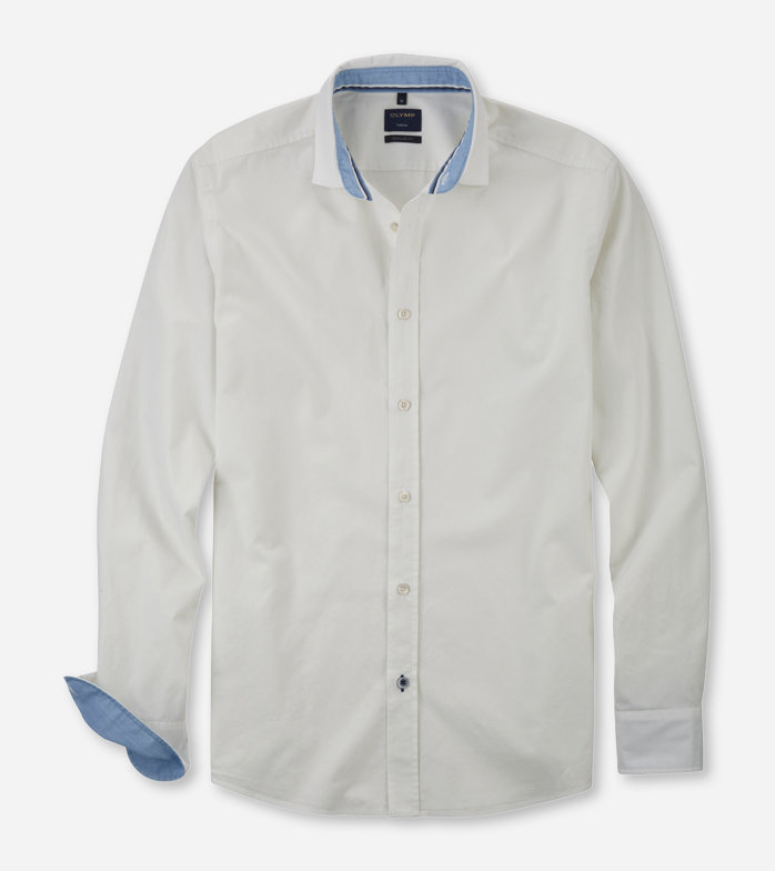 Casual, Casual shirt, regular fit, Kent, White