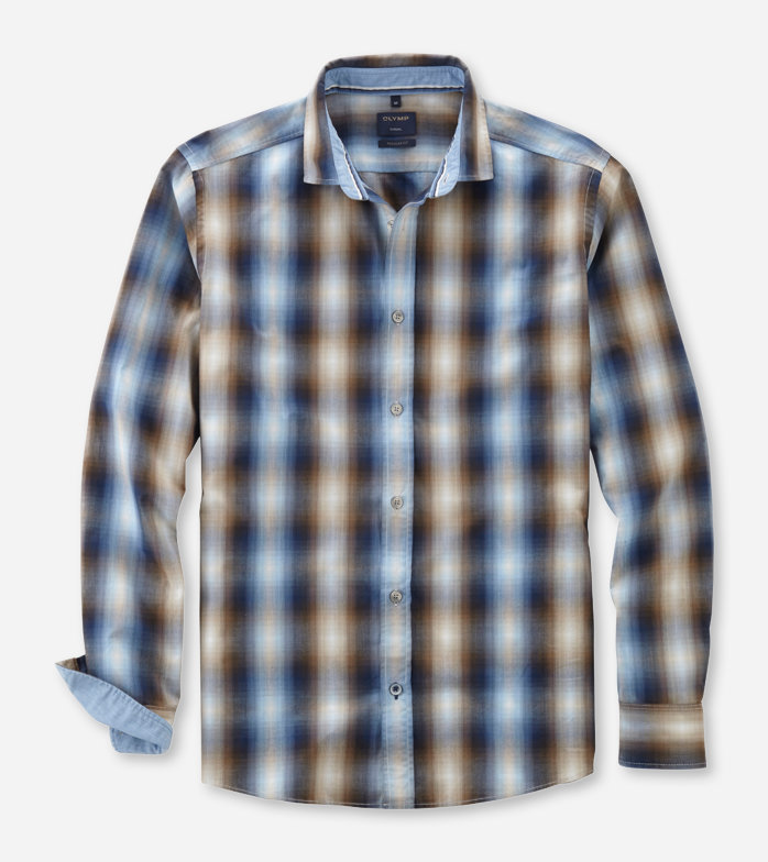 Casual, Casual shirt, regular fit, Kent, Marineblauw