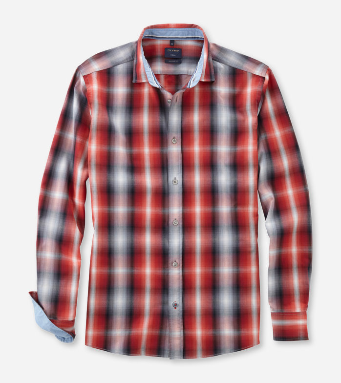 Casual, Casual shirt, regular fit, Kent, Red