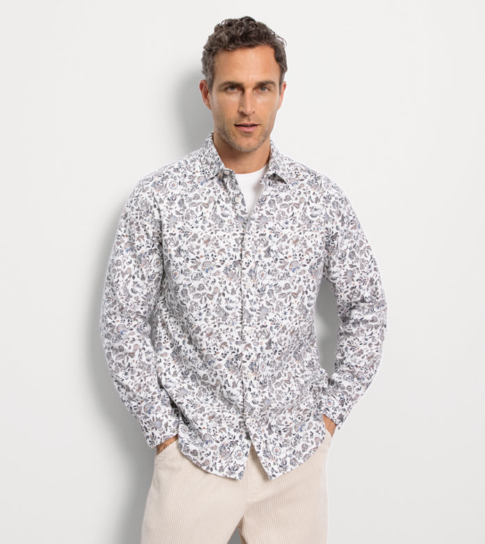 Casual, Casual shirt, regular fit, Kent, Wit