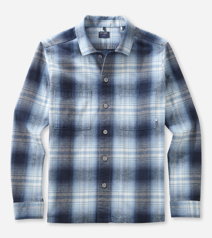 Casual, Casual shirt, Overshirt, Marineblauw