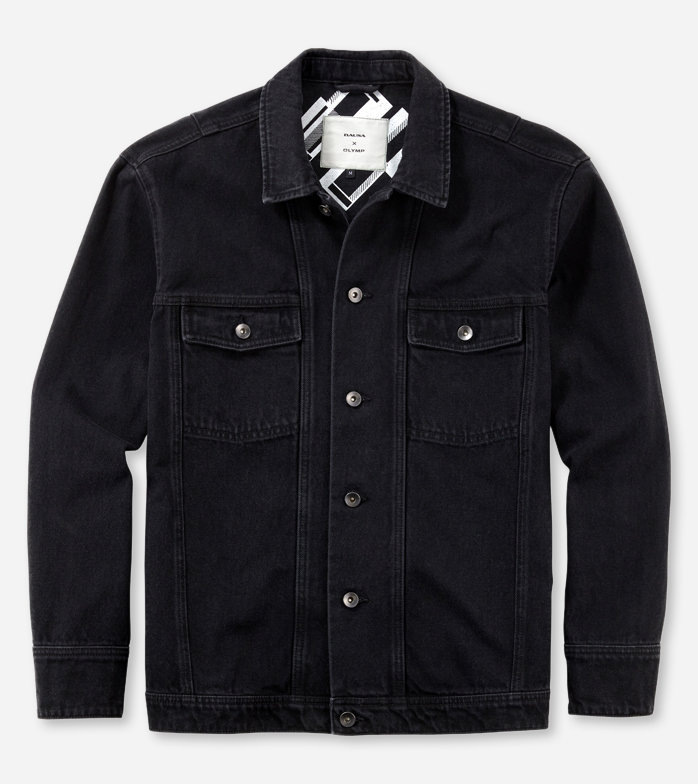 X Bausa, Veste en jean, Noir