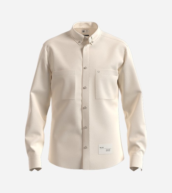 Boris Herrmann X OLYMP, regular fit, Button-down, Off White