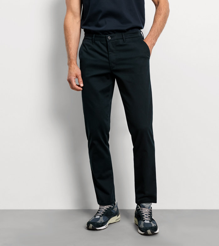 Chino, modern fit, Pantalon, Marine