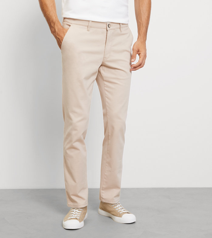 Chino, modern fit, Hose, Natur