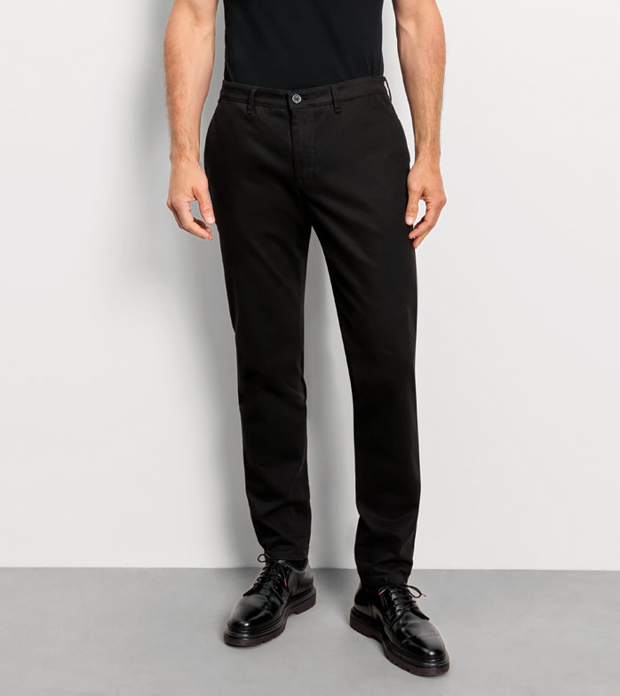 Chino, slim fit, Pants, Black