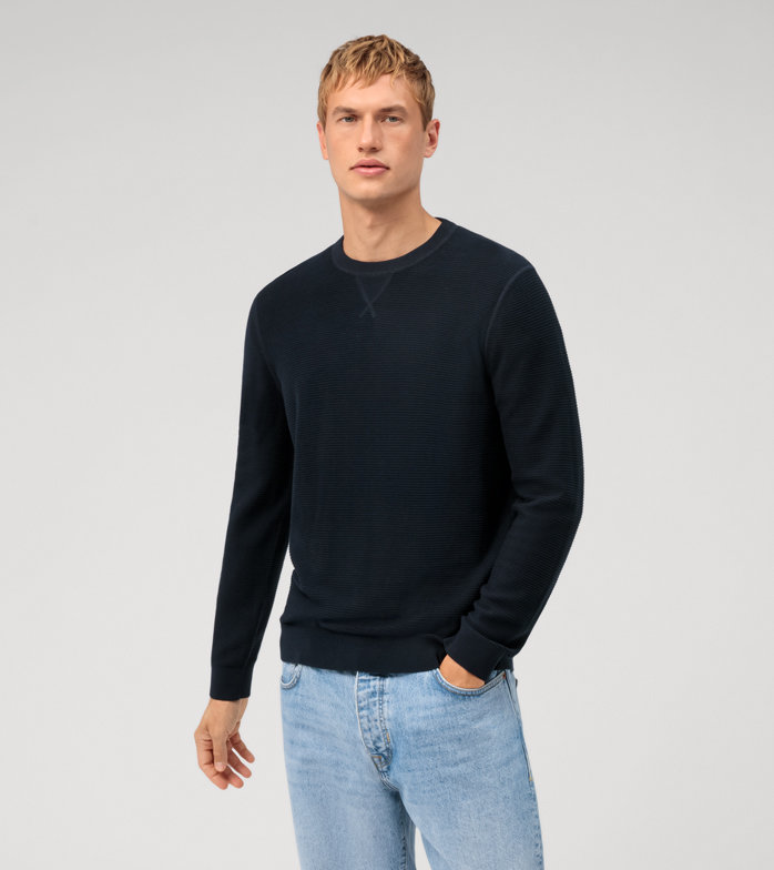 Casual Maille, Pullover, Marine