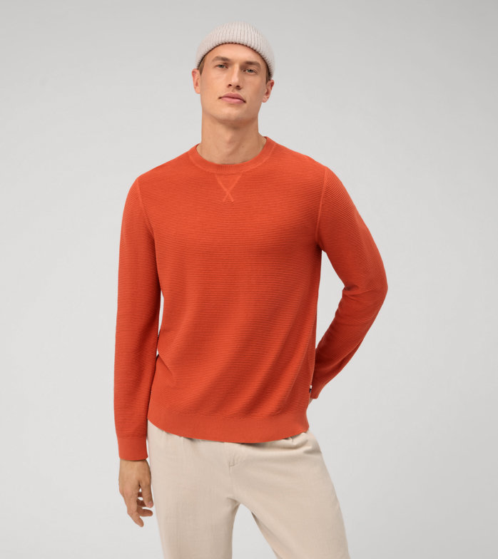 Casual Maille, Pullover, Rouge Brique