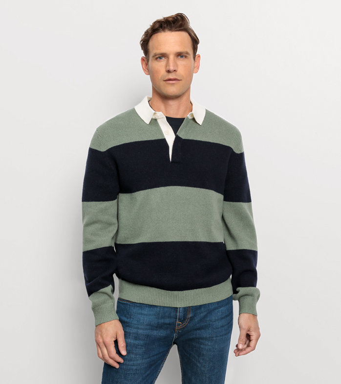 Casual Knitwear, Pullover, Grey Green