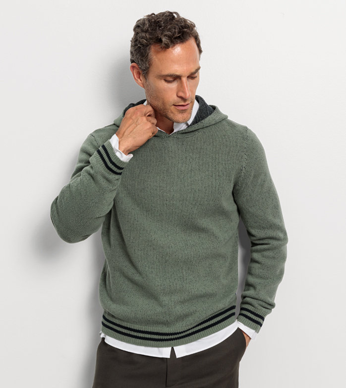 Casual Knitwear, Pullover, Grey Green