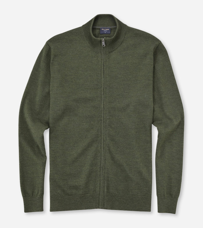 Casual Knitwear, Cardigan, Olive