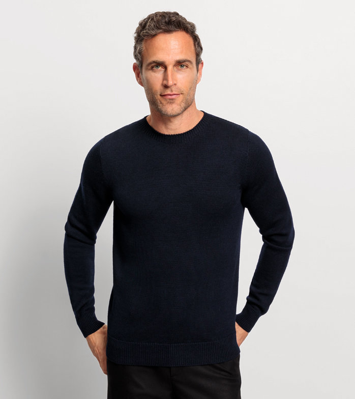 Casual Knitwear, Pullover, Marine