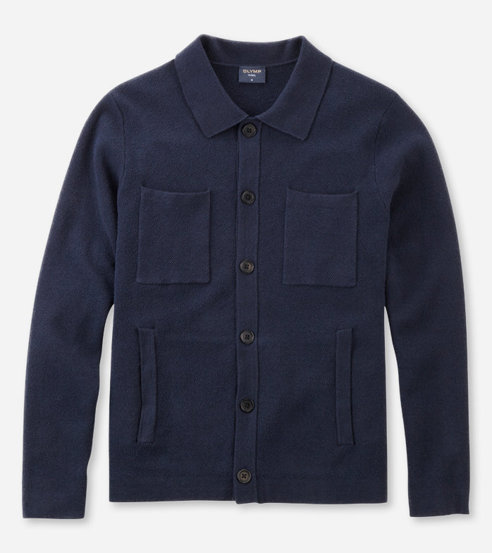 Casual Knitwear, Overshirt, Marine