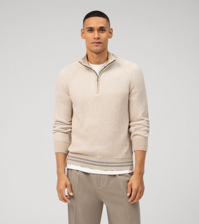 Casual Strick, Pullover, Hellbeige