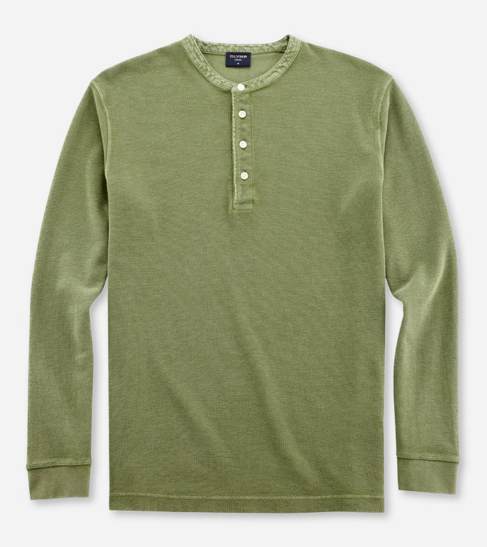 Casual Jersey, Polo à manches longues, Vert Clair