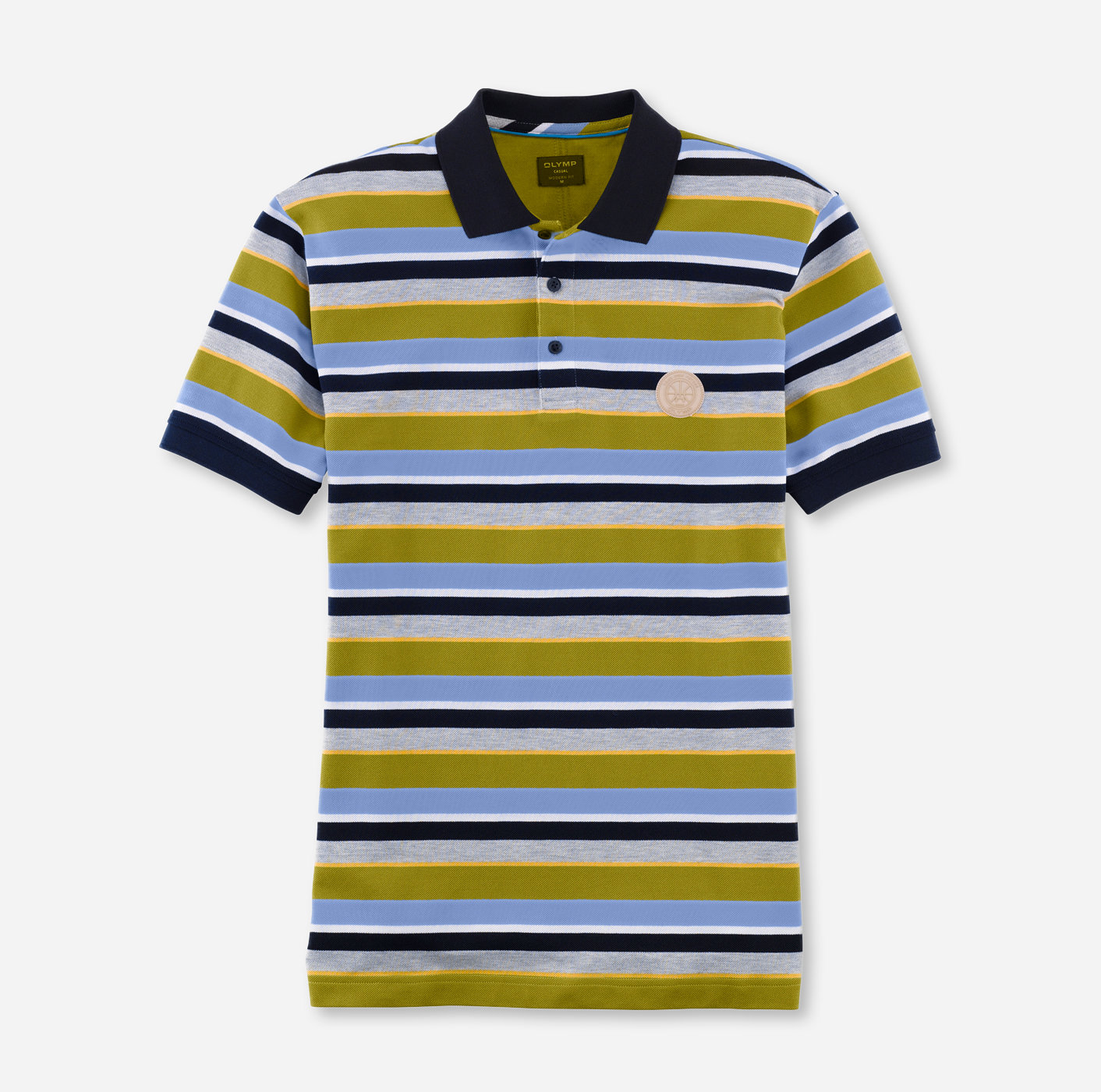 fit, | - , Casual Polo 54133218 Marine modern OLYMP