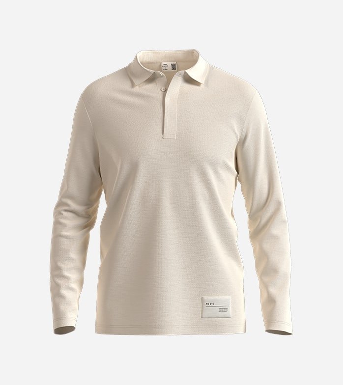 Boris Herrmann X OLYMP , long-sleeved polo, Off White