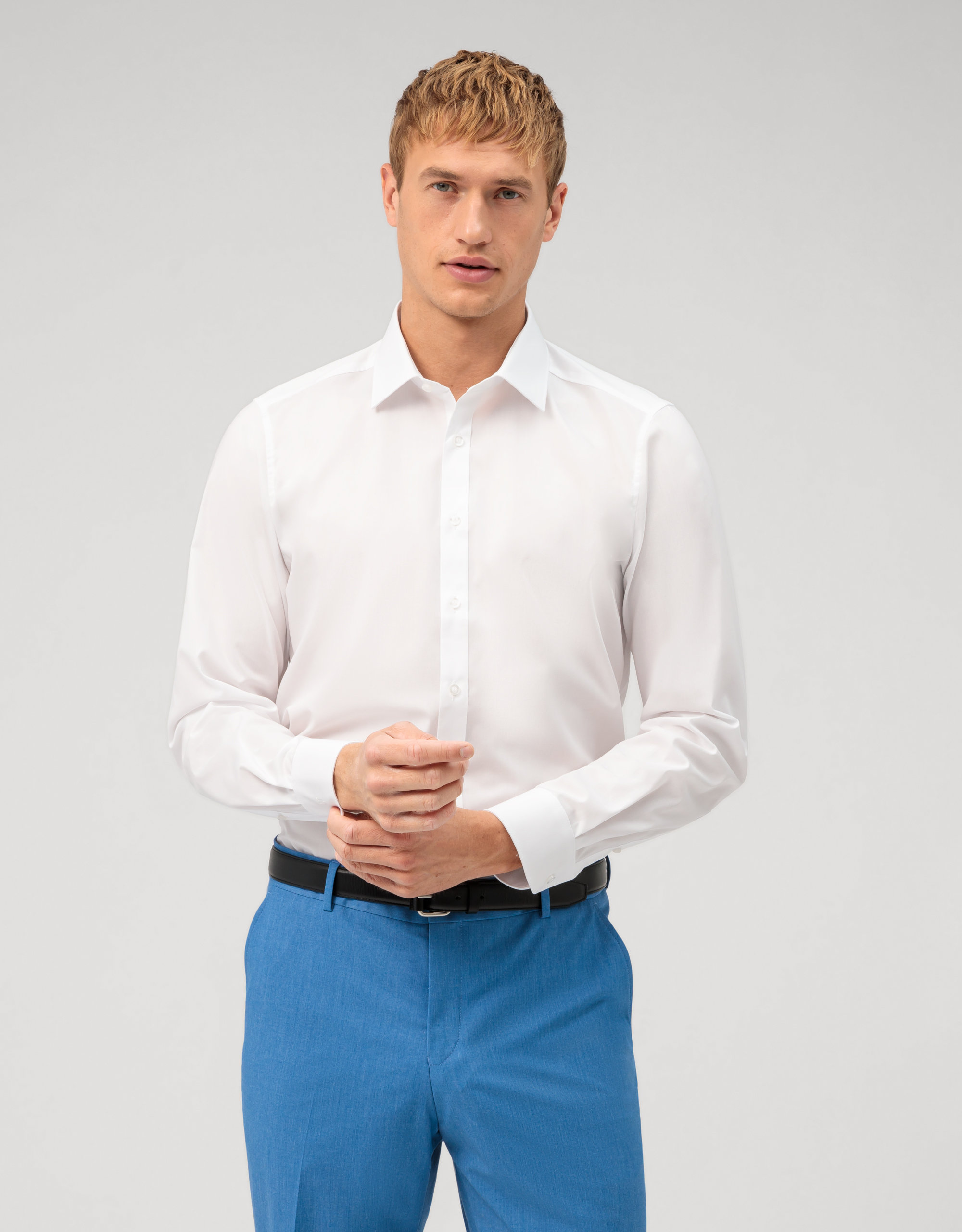Business shirt fit, | White Five, OLYMP York | - Kent body 60906400 New Level