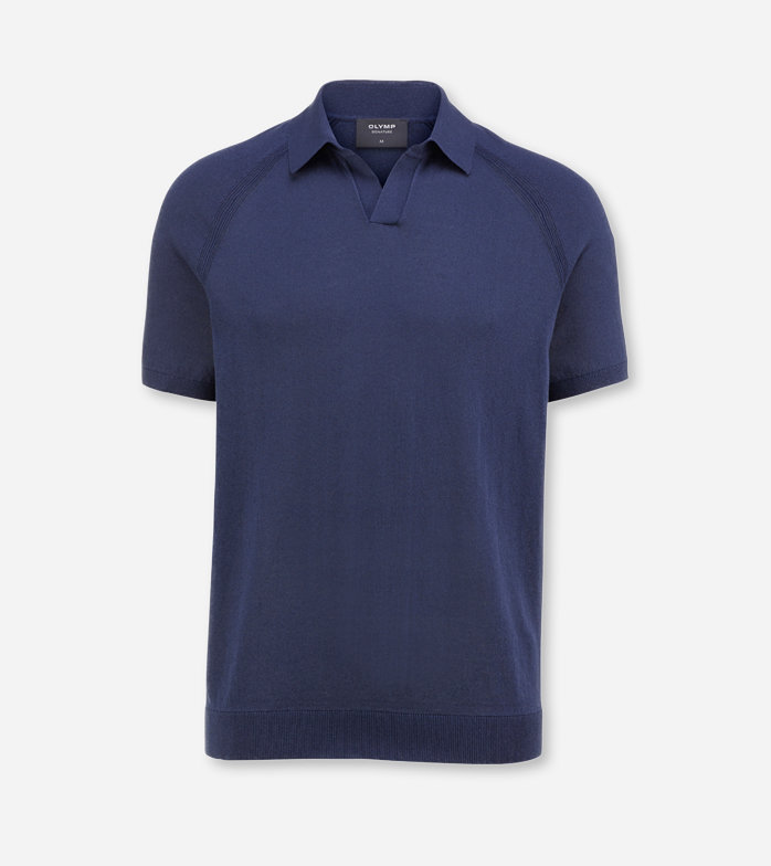 SIGNATURE Knitwear, Polo, Midnight Blue