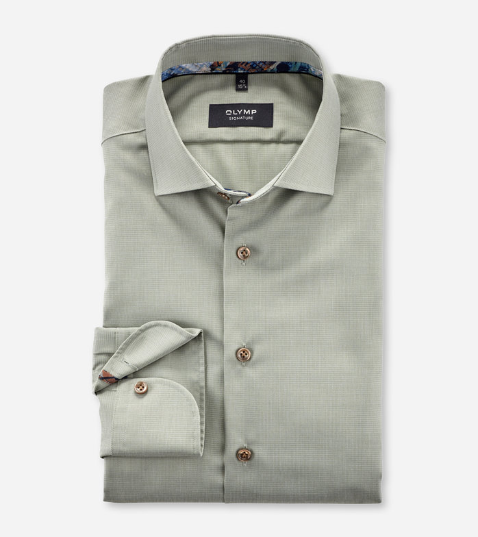 SIGNATURE, Business shirt, tailored fit, SIGNATURE Kent, Light Green