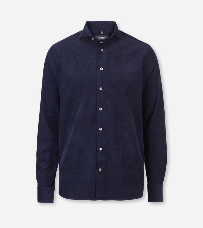 SIGNATURE Casual, Casual shirt, tailored fit, Cutaway, Midnight Blue