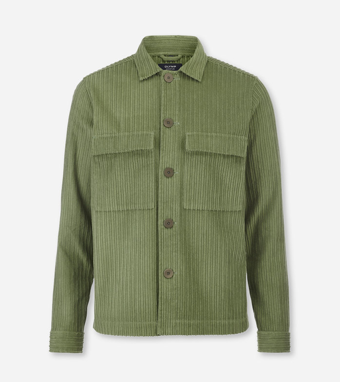 Oblymp SIGNATURE Casual, Freizeithemd, Overshirt, Kent, Grün