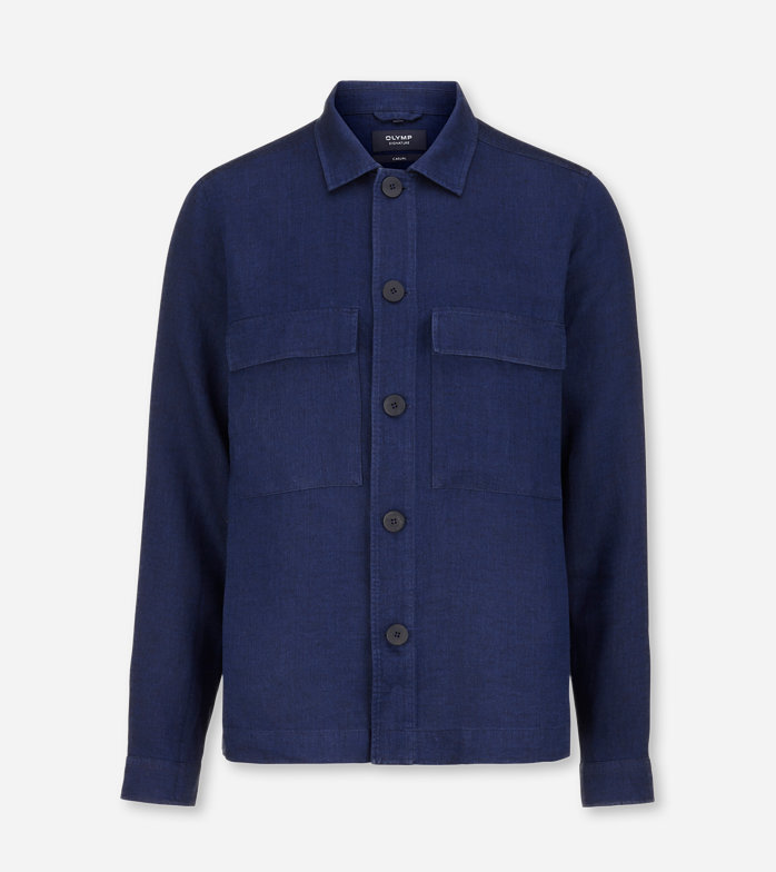 SIGNATURE Casual, Casual shirt, Overshirt, Kent, Midnight Blue