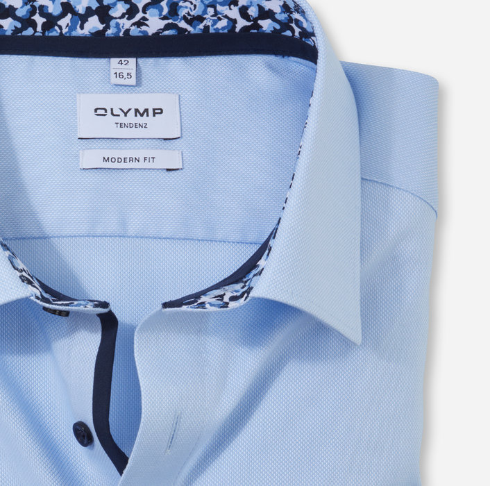 New fit, Bleu Businesshemd OLYMP modern - Kent Tendenz, | 86184411 |