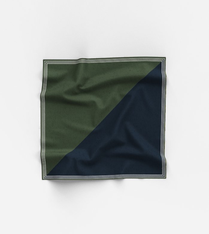 SIGNATURE Bandana, 60x60 cm, Nachtblau