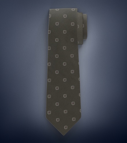 OLYMP SIGNATURE Krawatte, regular 7,5 cm | Oliv - 8727434701